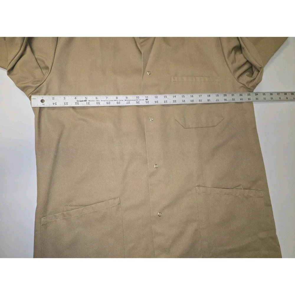 Vintage Kleidung Vetements Clothing KLM Workwear Cotton Long Coat Tan Size L‎